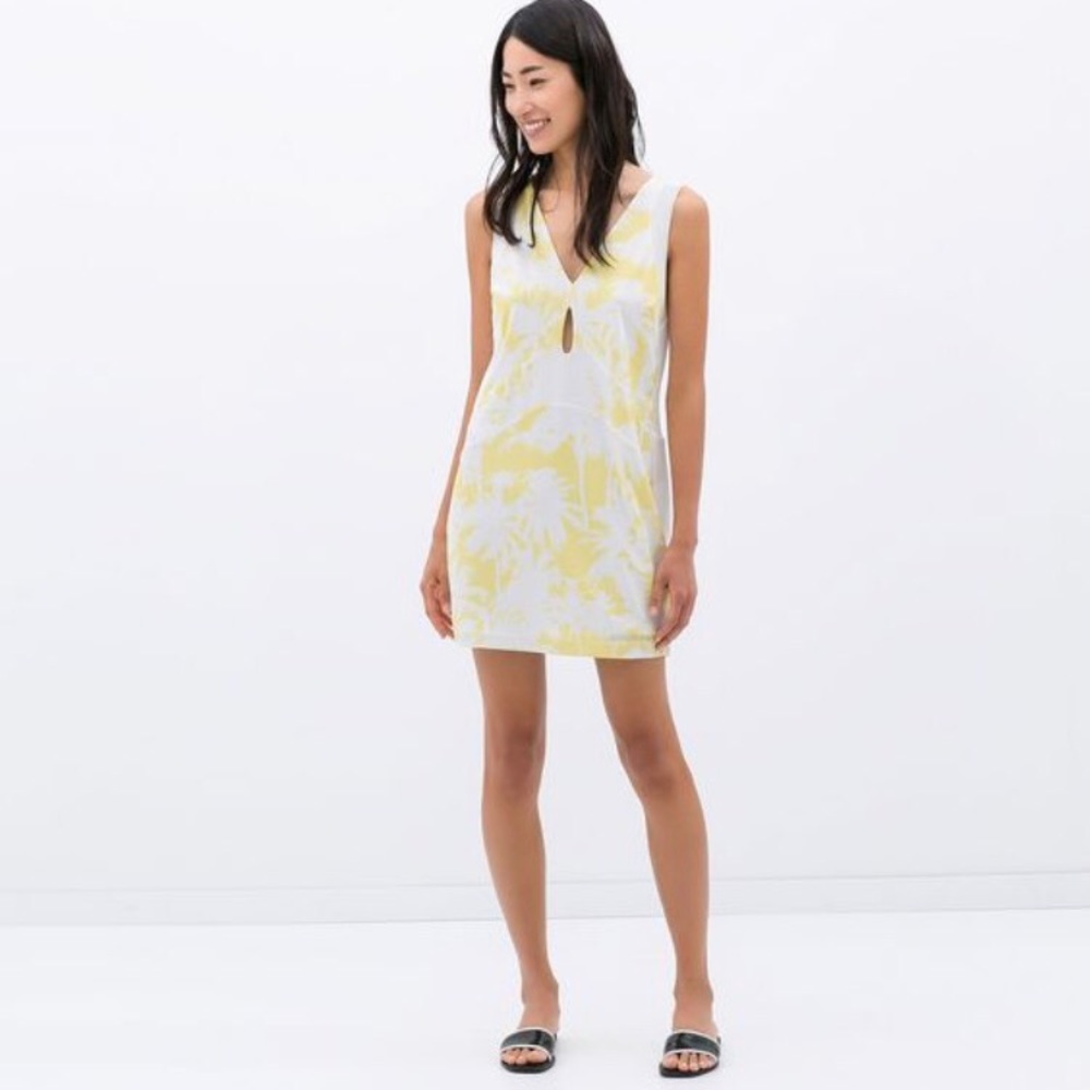 Zara Yellow & White Pal Dress