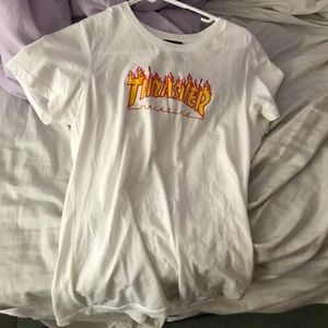 White, Yellow & Red Thrasher Shirt