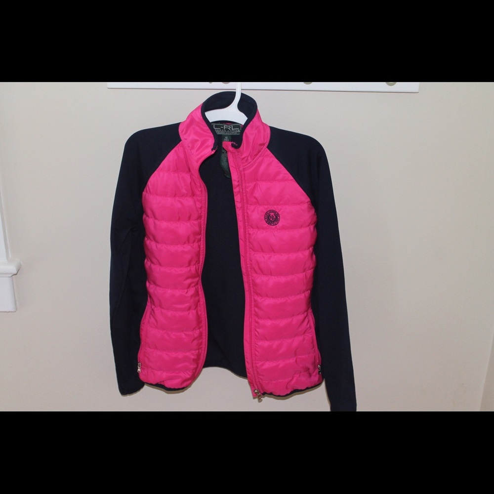 Navy and Pink Polo Ralph Lauren Activewear Jacket