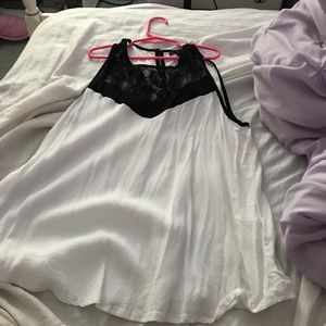 Lace Black & White Shirt