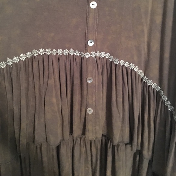 Army green POL top - Picture 2 of 3