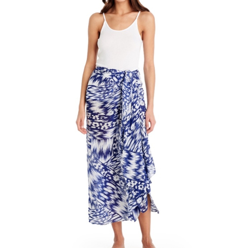 🚨FC🚨NWT Michael Stars Ruana Scarf Sarong - Picture 2 of 4