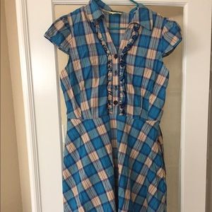 Modcloth Checkered Dress