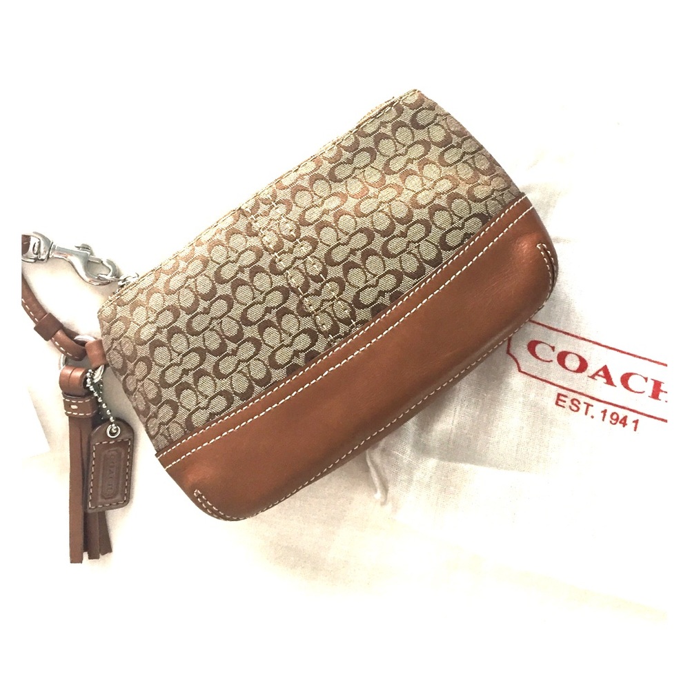 Coach Signature Wristlet Wallet