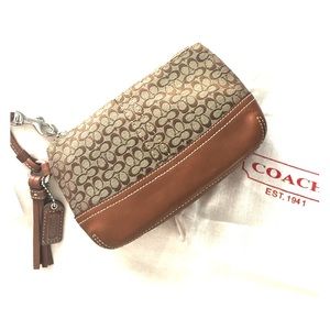 Coach Signature Wristlet Wallet