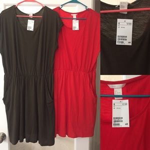 *LOT* 2 H&M Basics Dress