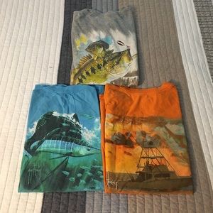 3 Guy Harvey fishing t-shirts