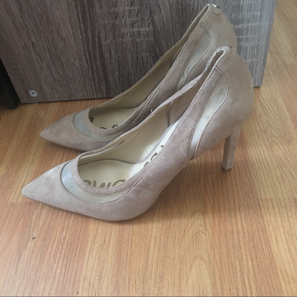 Sam Edelman Taupe Suede Pumps Sz 10