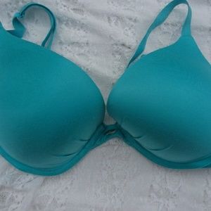 Victoria Secret Plunge Bra, 34D, Green