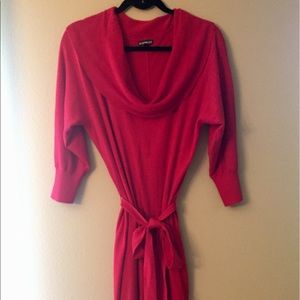 Red Express sweater dress