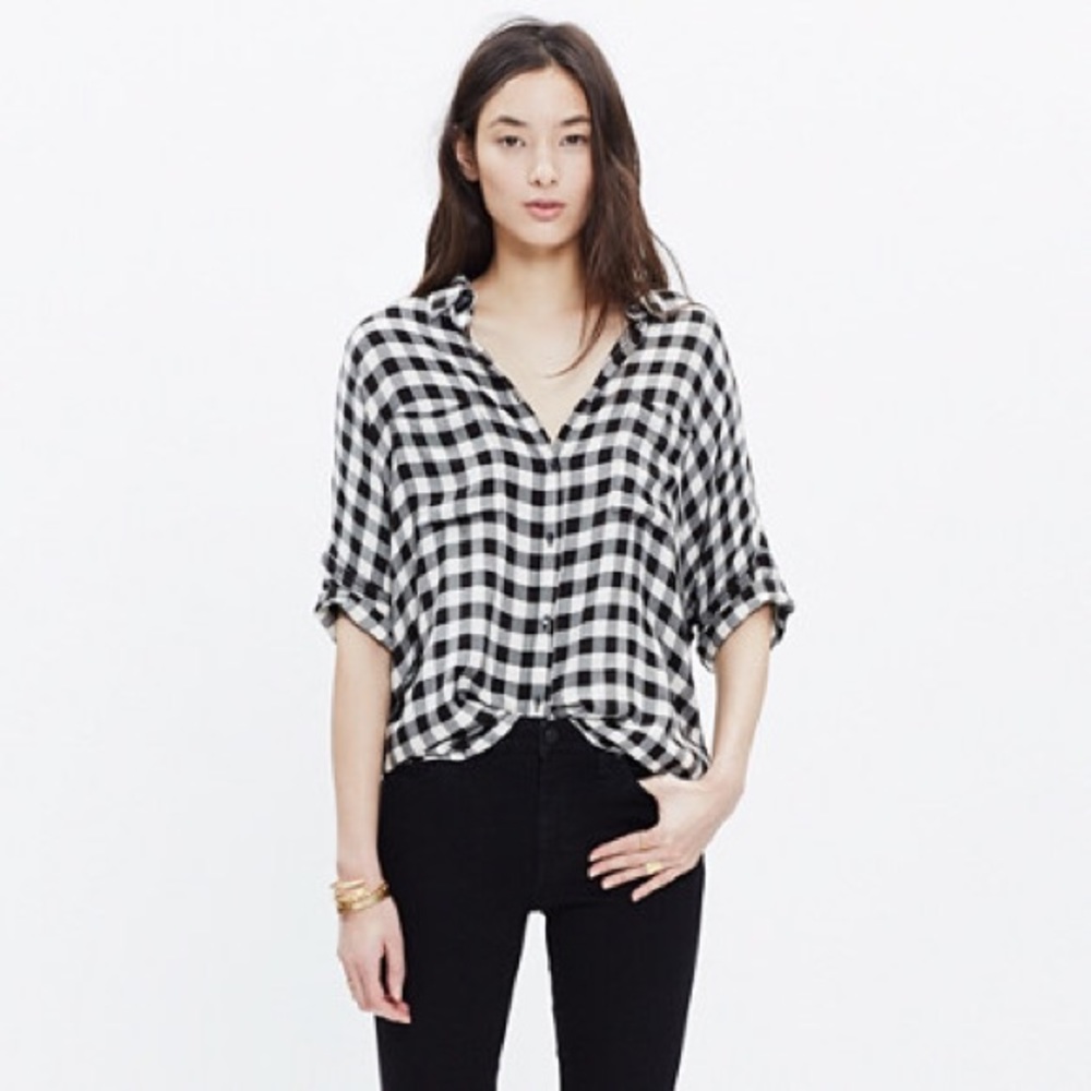 Courier shirt in buffalo check