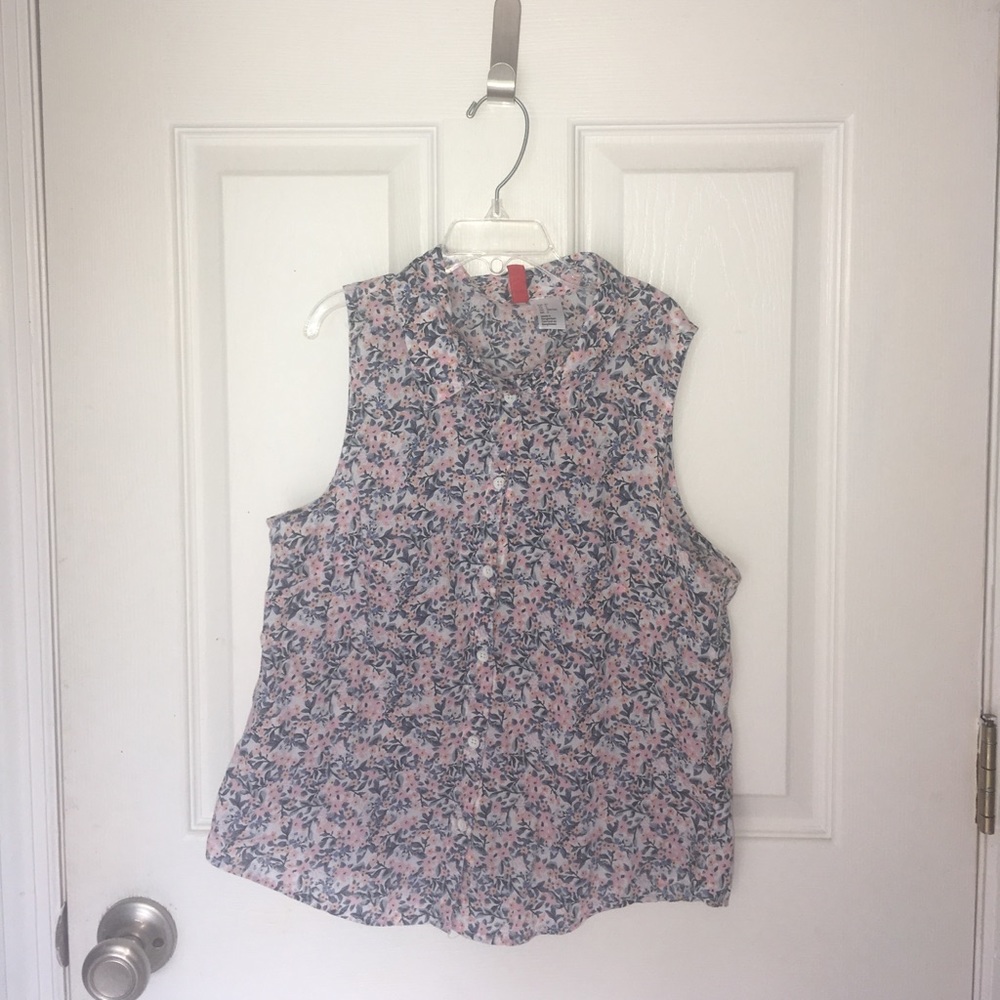 Floral button up blouse