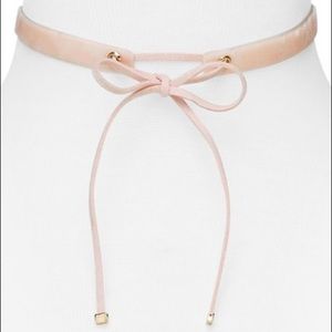 Bauble bar pink suede choker (brand new)