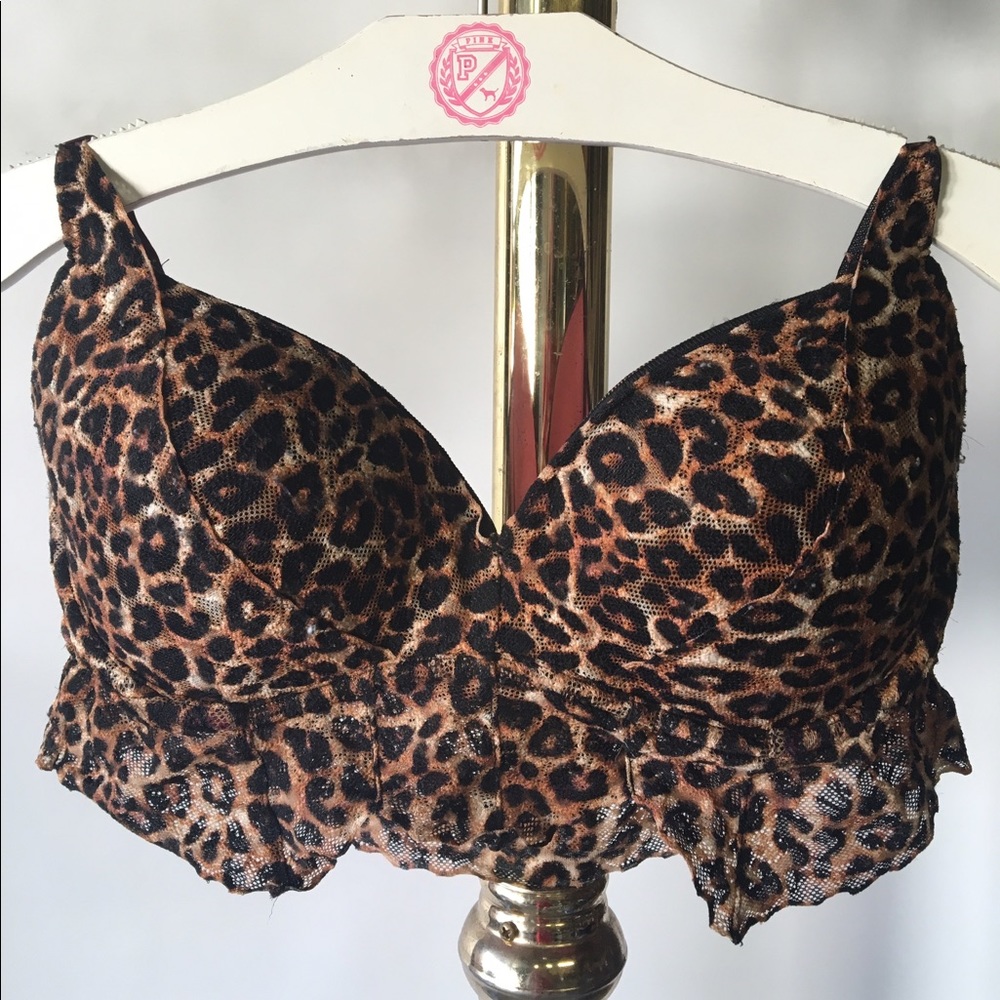 VS Leopard Push Up Bralette