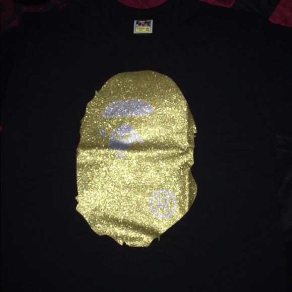 Glitter Big Ape Head Tee - Picture 6 of 7