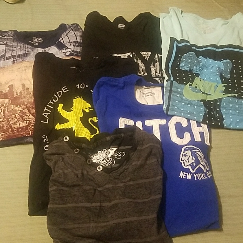 Men assorted t-shirts