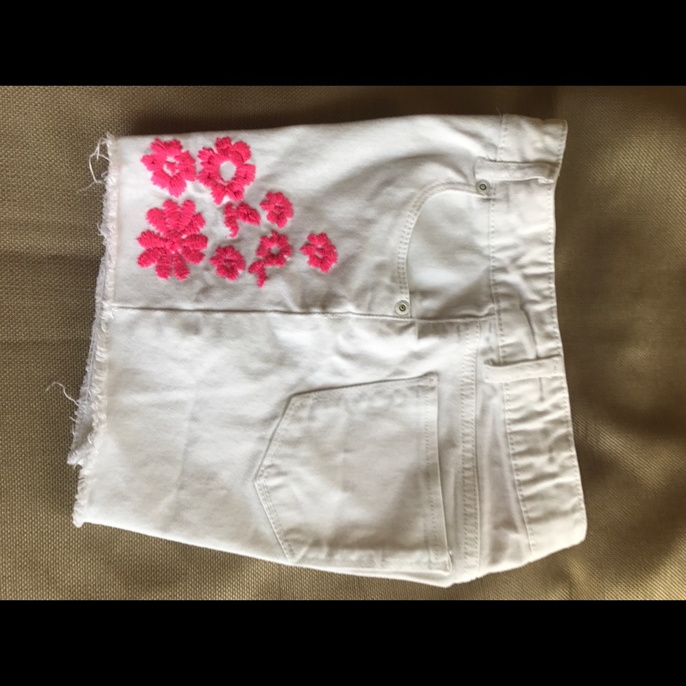 3/$10 Arizona Shortie Shorts 💝 white/hot pink - Picture 4 of 7