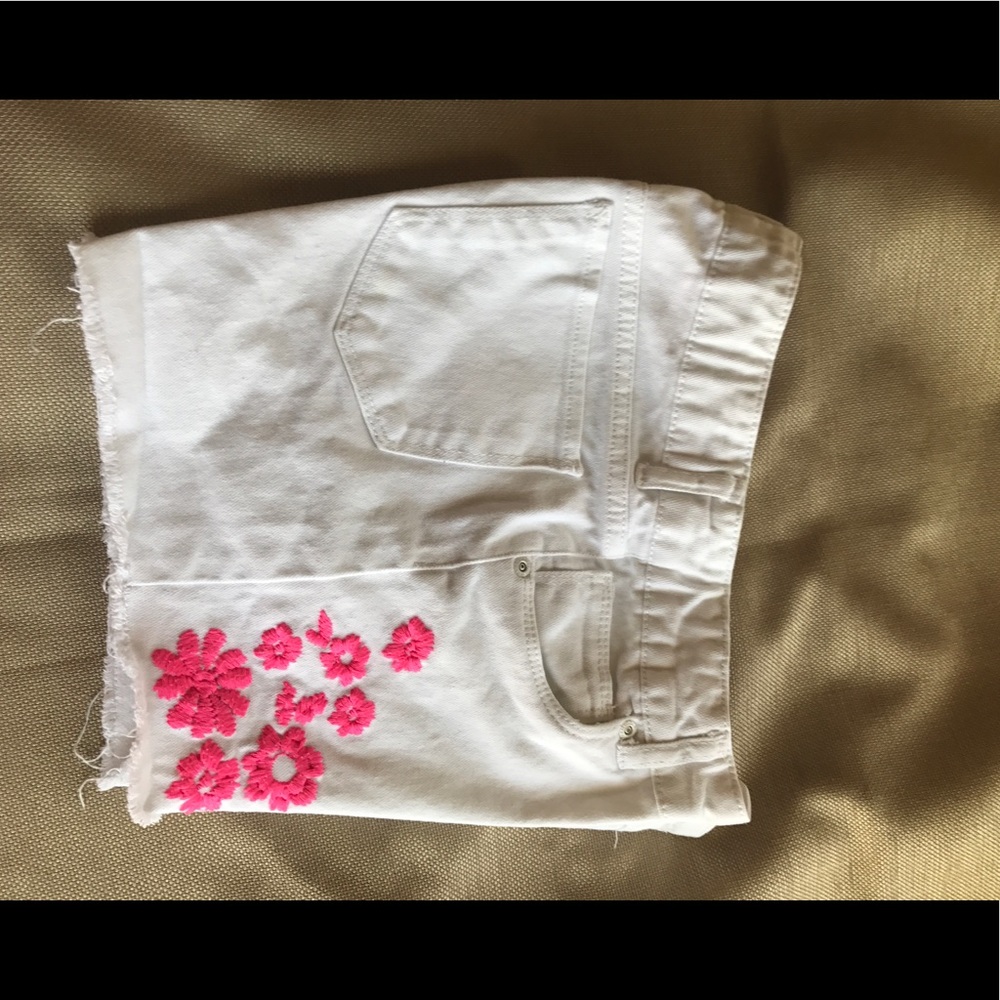 3/$10 Arizona Shortie Shorts 💝 white/hot pink - Picture 5 of 7