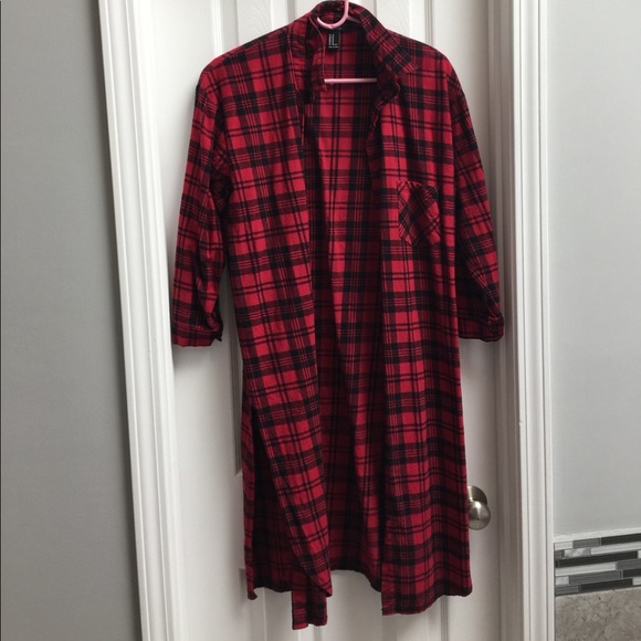 Forever 21 Flannel Dress - Picture 1 of 2