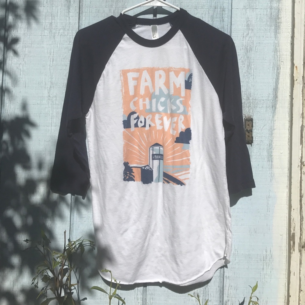 American apparel baseball tee
