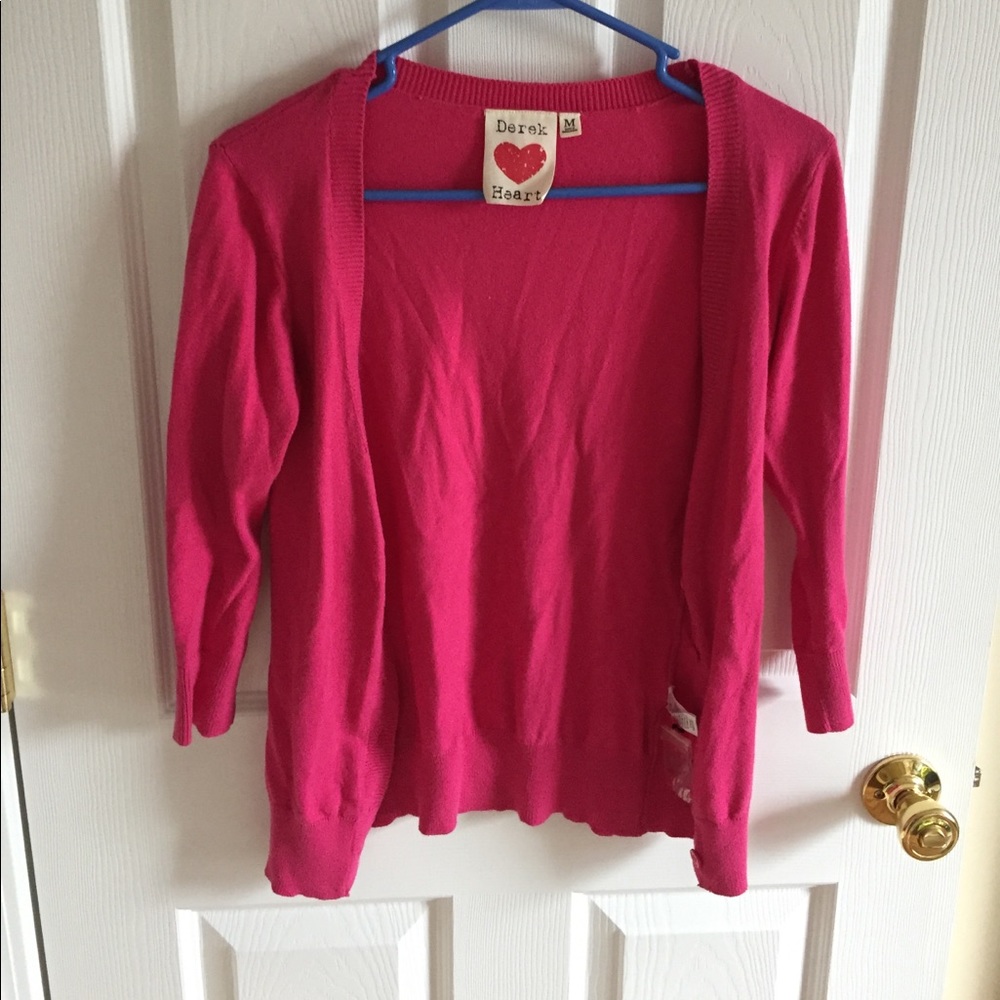 PINK LONG SLEEVE CARDIGAN