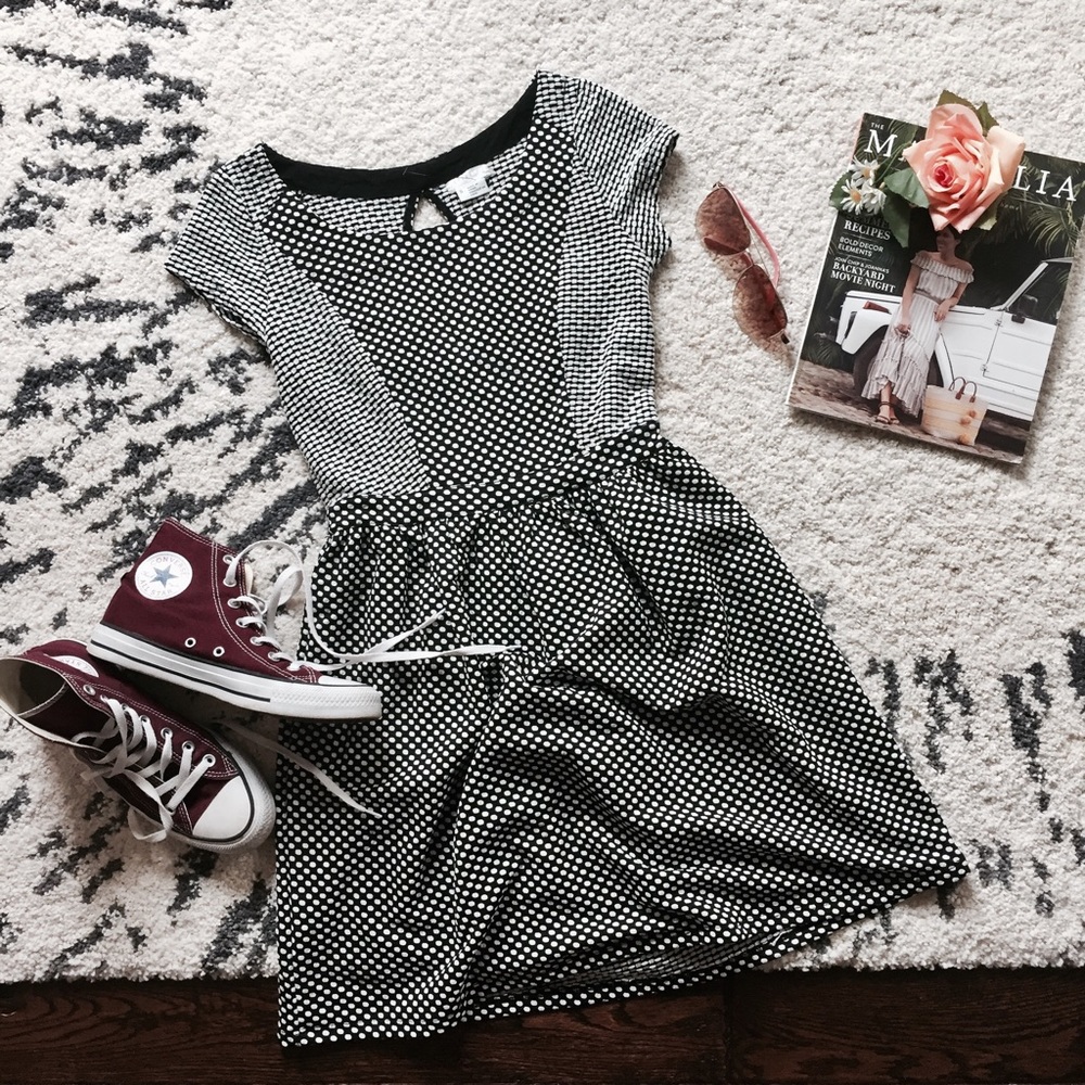 Polka Dot Midi Dress