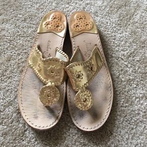 Jack Rogers Gold classic Sandal