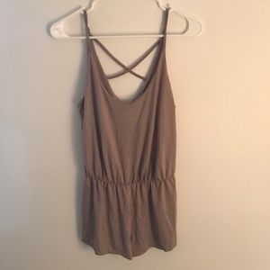 Taupe Forever 21 romper NWT