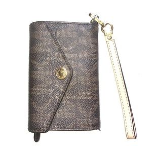 Michael Kors iPhone 5 Case Wallet w Strap (brown)