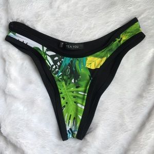 High Waist Black Bikini Bottom - NEW