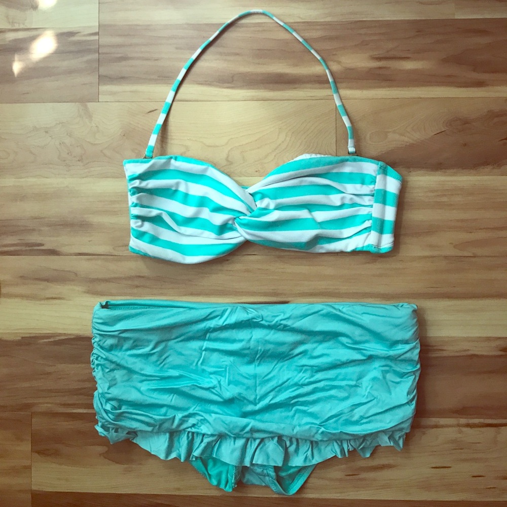 Mossimo bandeau bikini with skirted bottoms