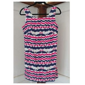 Lilly Pulitzer "Whale Tales" Delia shift dress