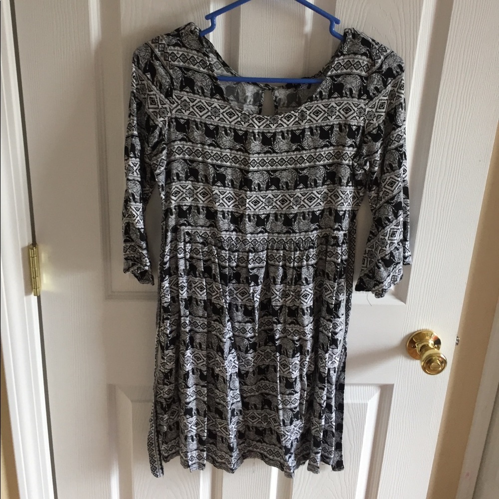 ELEPHANT PRINTED DRESS