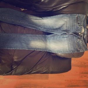 Medium wash denim jeans