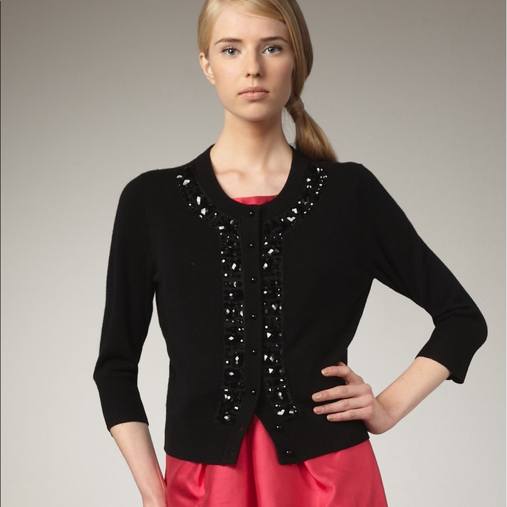 Black kate spade Kati embellished Cardigan