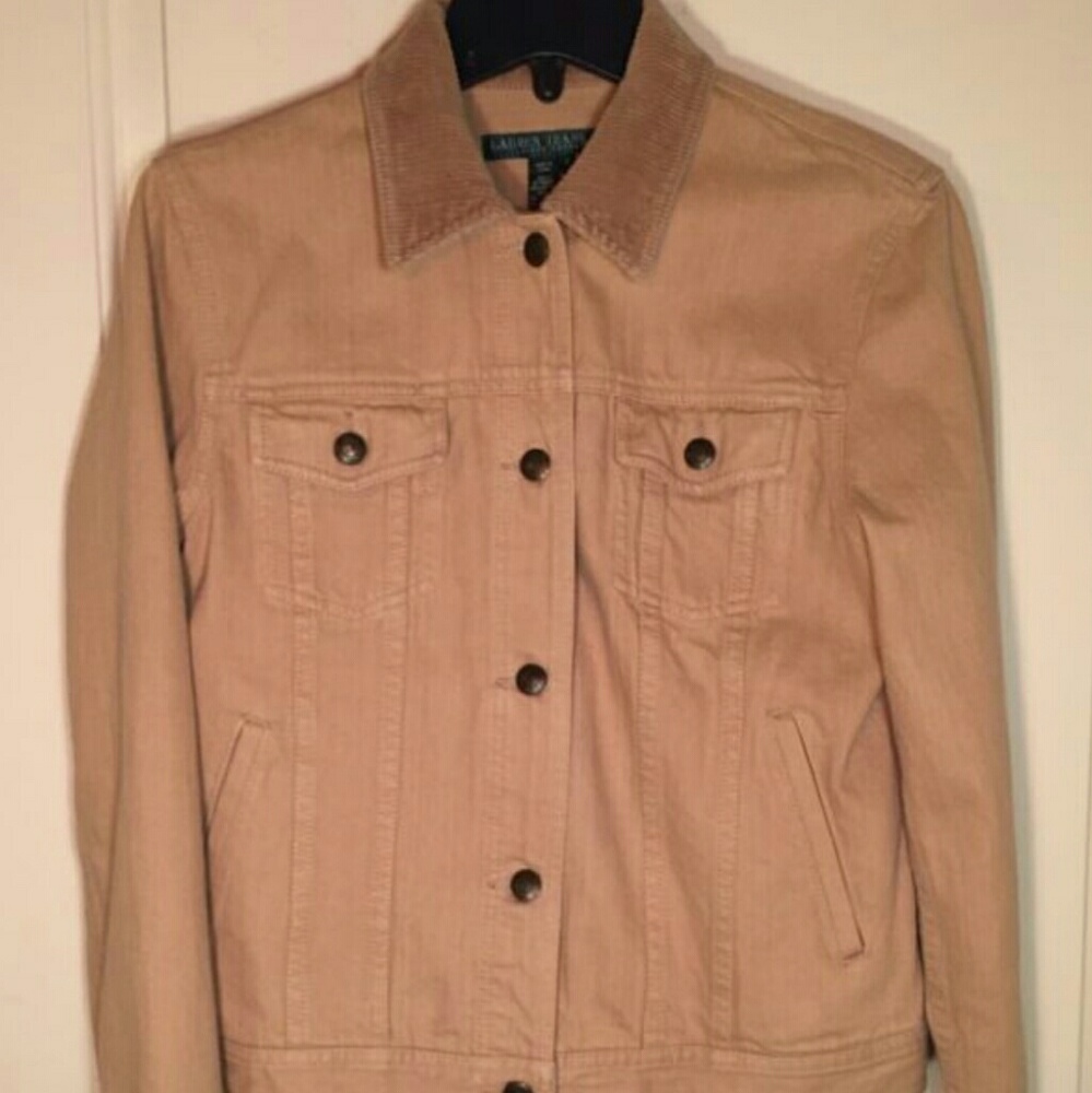 Lauren jeans brown stretch denim jacket