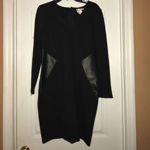 Banana Republic dress with side “leather” accents