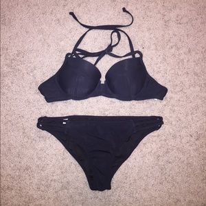 victoria secret black bikini