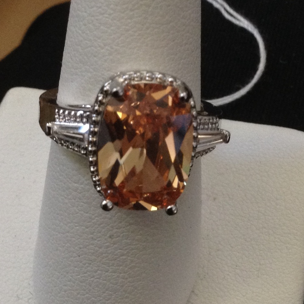 925 Crystal Citrine Rg - Picture 2 of 3