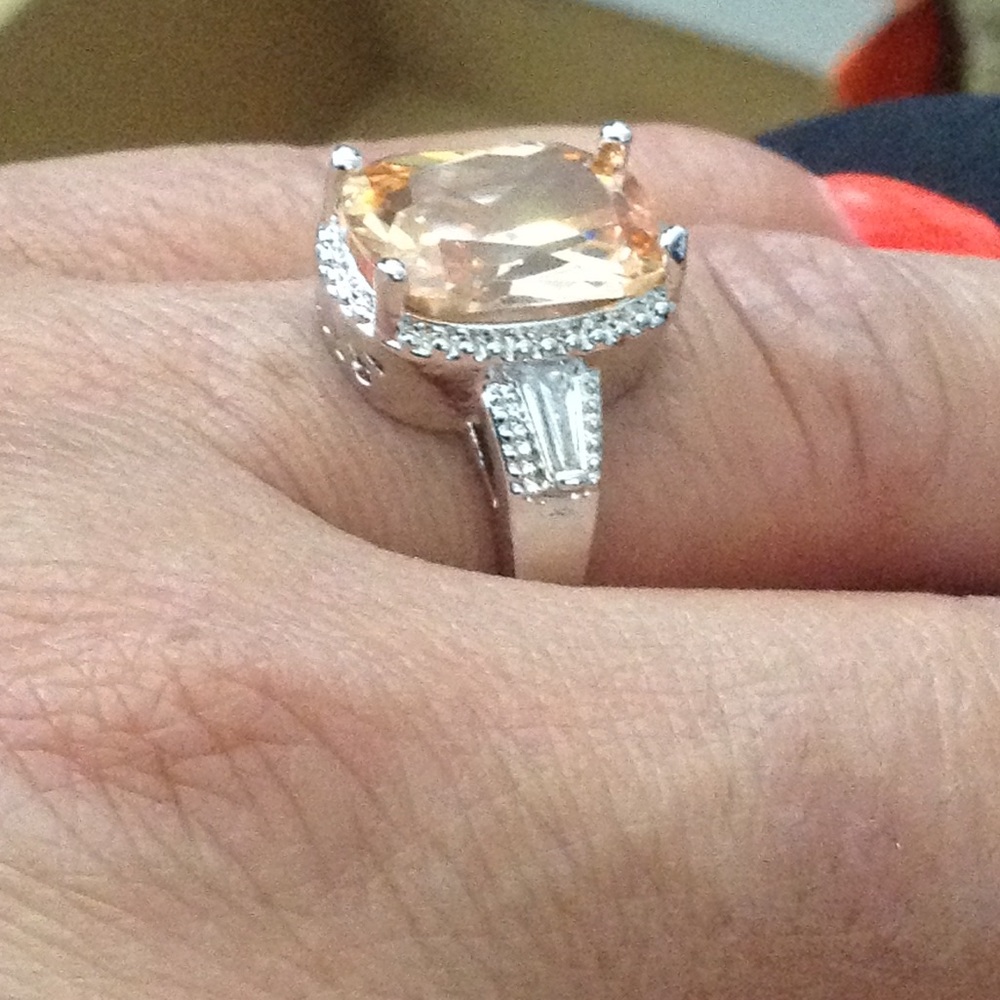 925 Crystal Citrine Rg - Picture 3 of 3