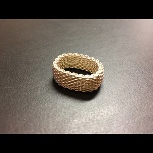 Tiffany & Co.  PERFECT condition mesh ring