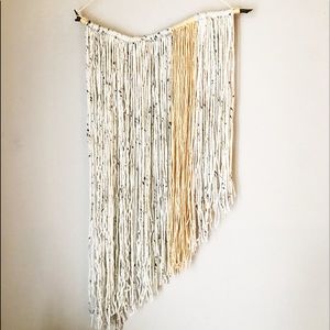 Hand made yarn wall hanging