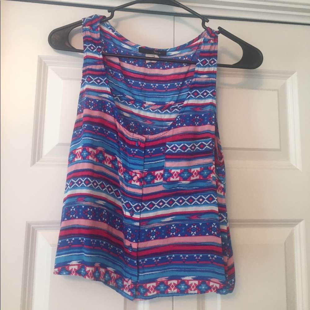 Crop top, wide strap tank top