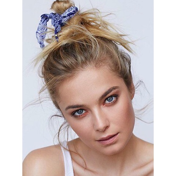Free People Accessories Knotted Bandana Hair Tie Boho Festival