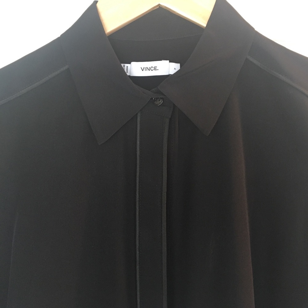Vince Silk Shirt Dress Size 2