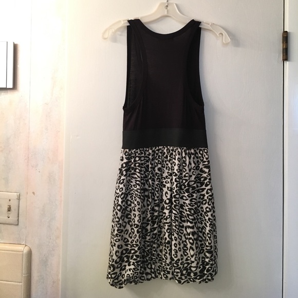 Leopard Print Bubble Racerback Dress - Picture 3 of 3