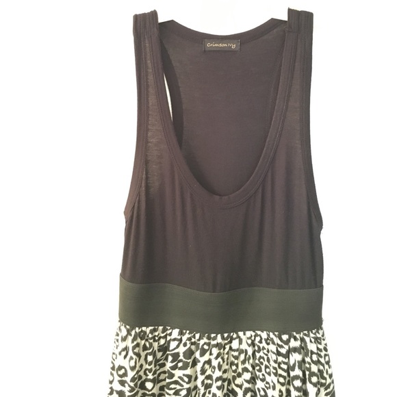 Leopard Print Bubble Racerback Dress - Picture 2 of 3