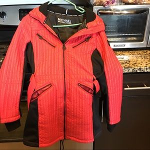 Michael Kors Red/Black Puffer Jacket