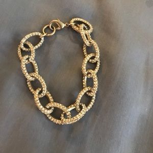 J crew gold link bracelet