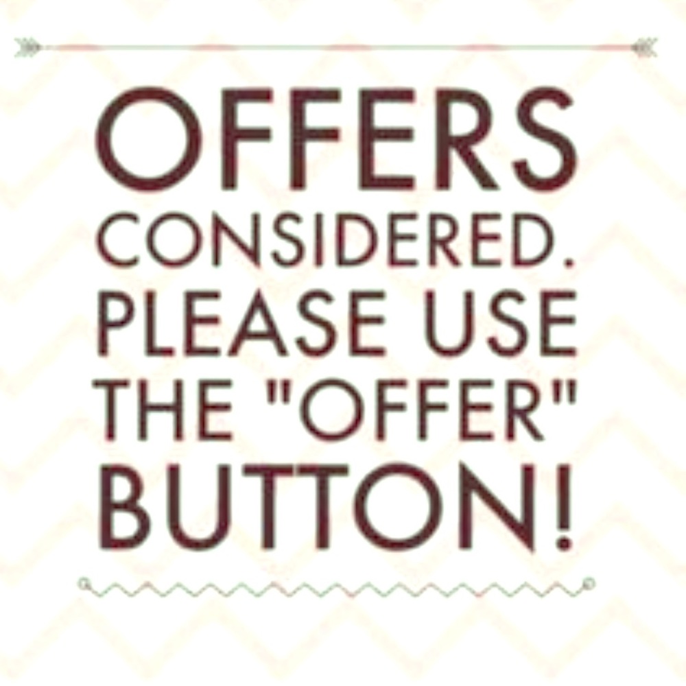 Offers welcome. 😀